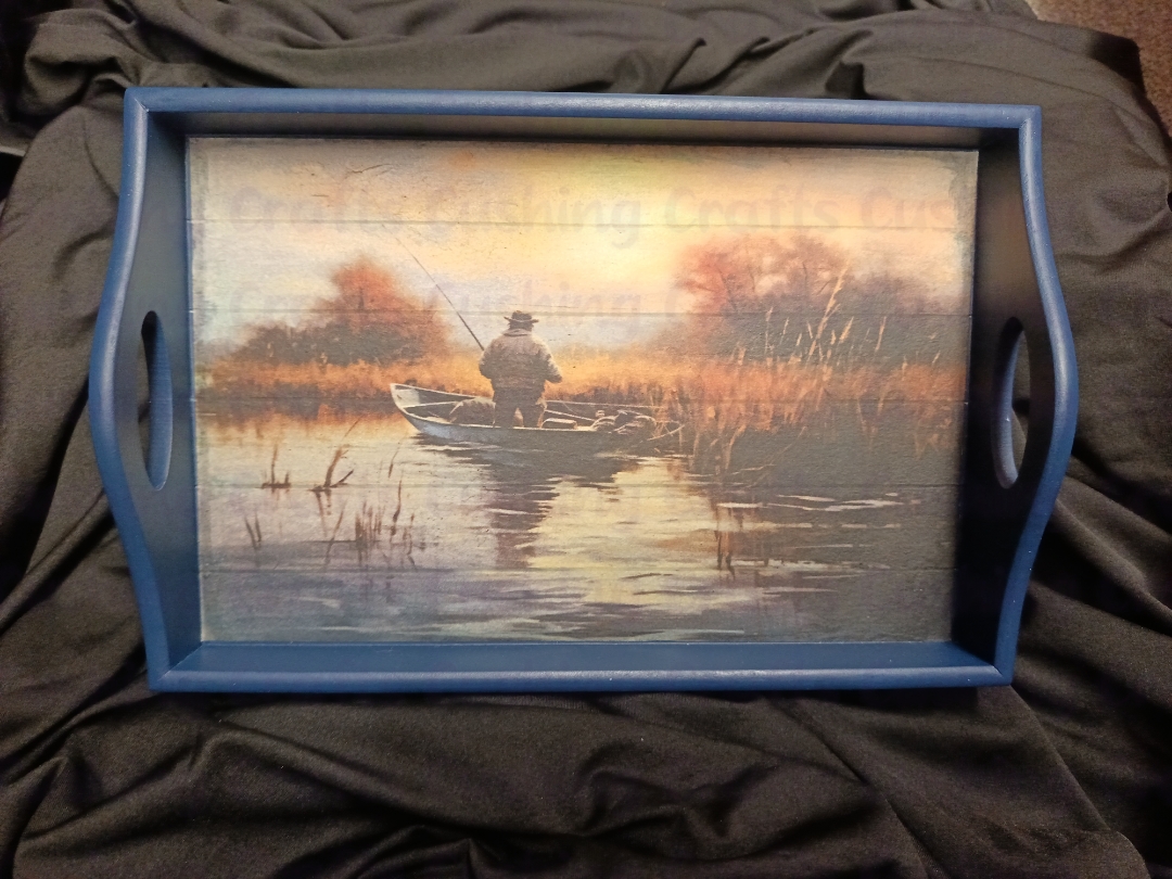 Decoupaged Sofa Tray