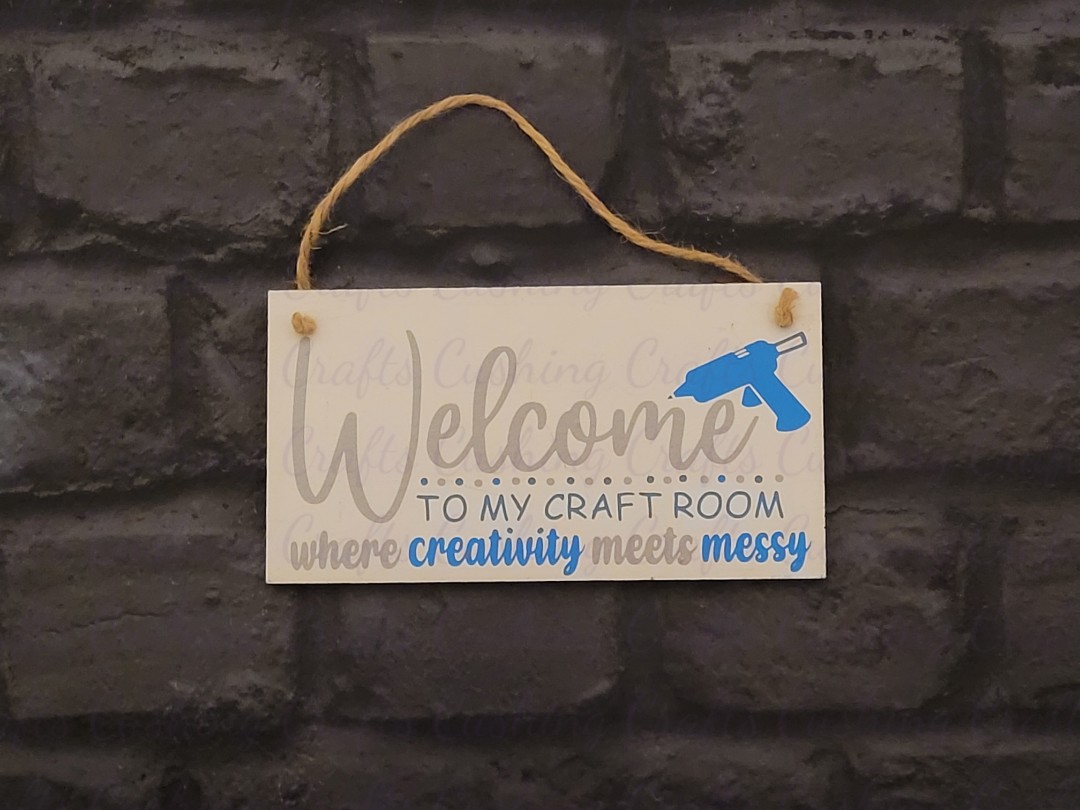 Hand Painted & Vinyled Creative & Messy MDF Plaque