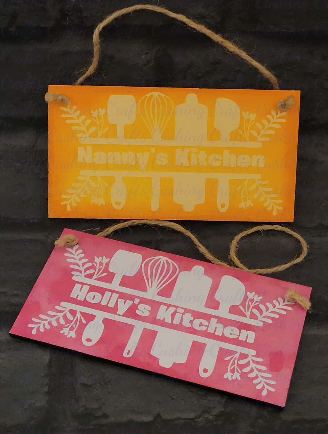 Hand Painted & Vinyled Kitchen MDF Plaque