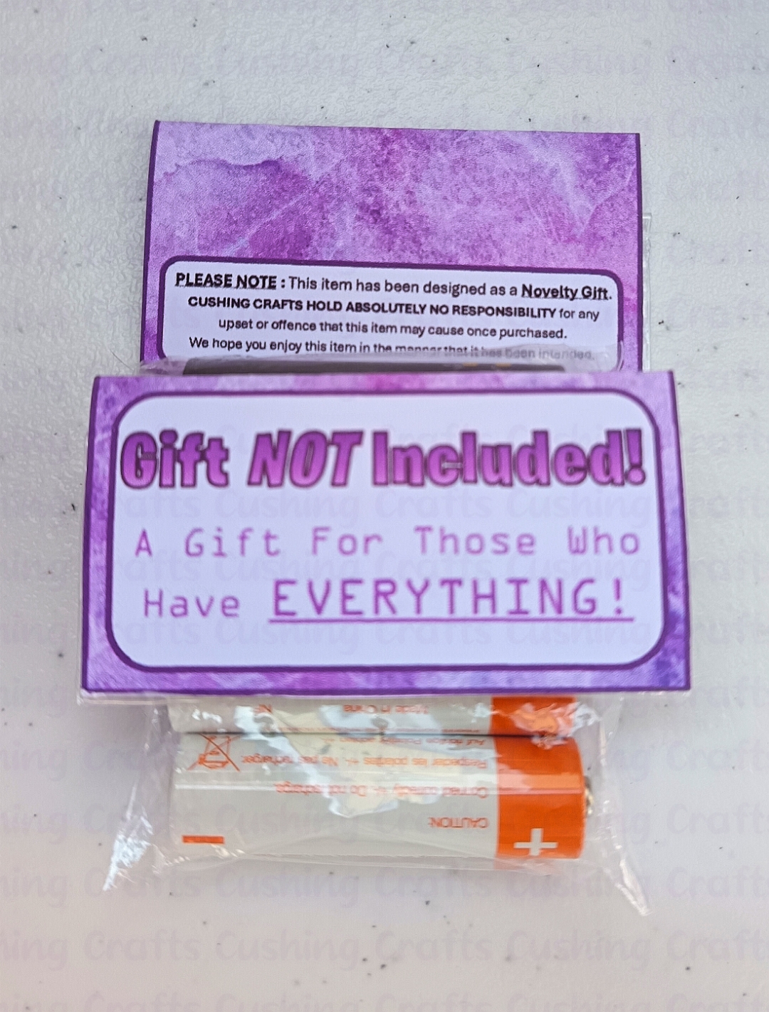 Gift Not Included Novelty Gift