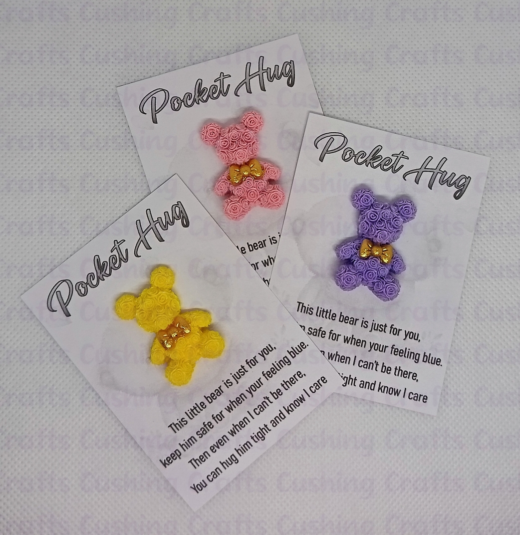 Rose Bear Pocket Hugs