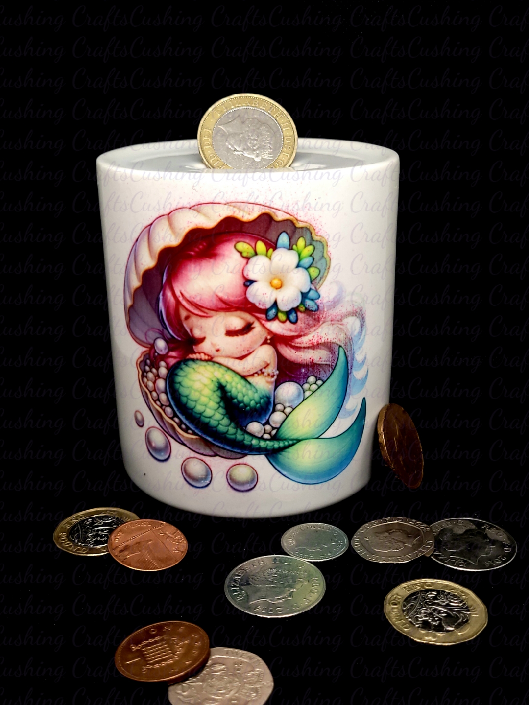 Sumblimated Mermaid Money Box