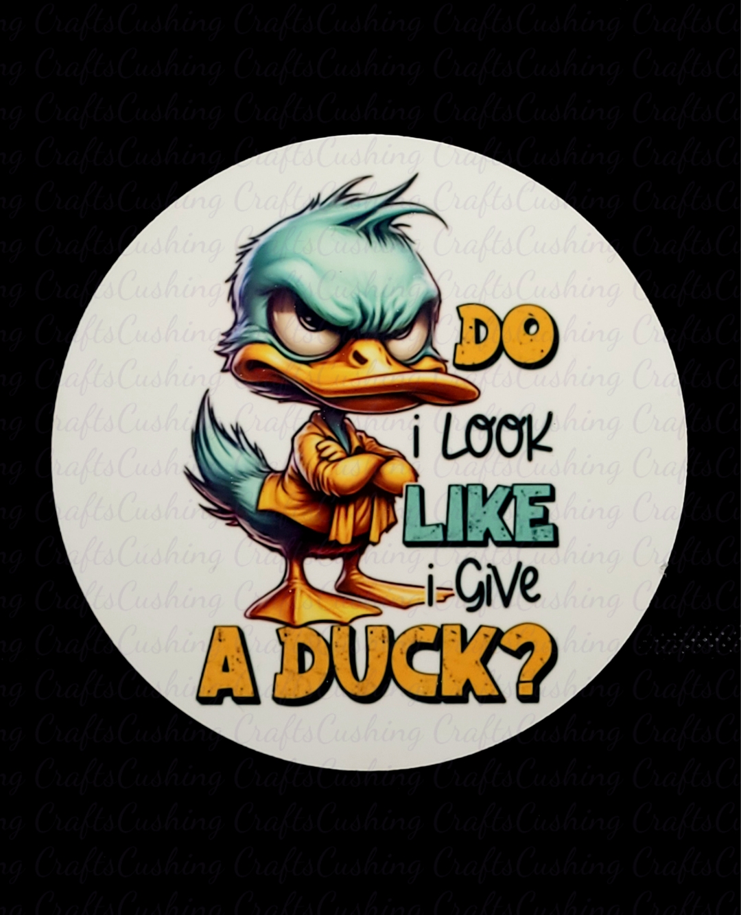 Sublimated Give a Duck Round Coaster