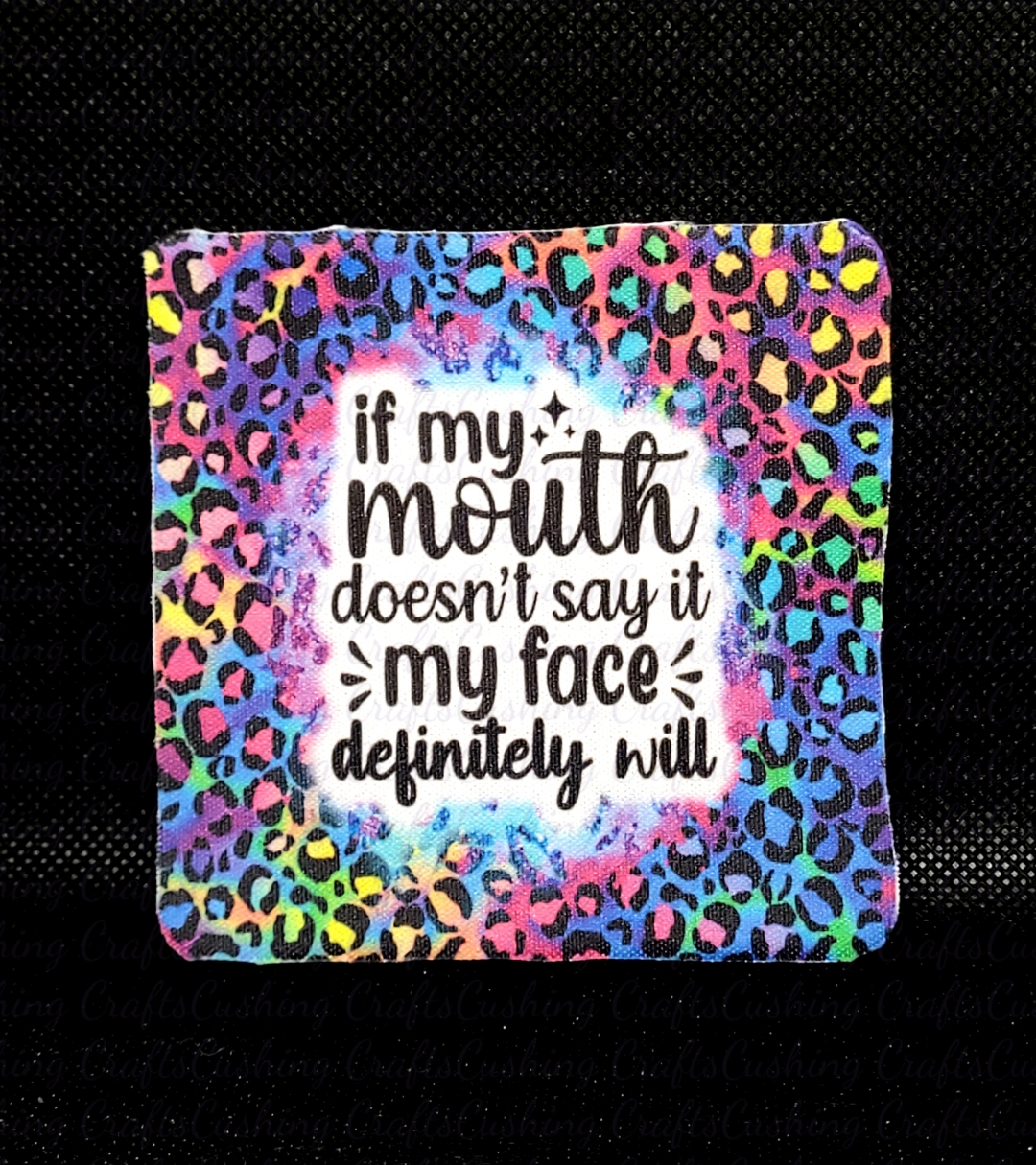Sublimated Mouth Square Coaster