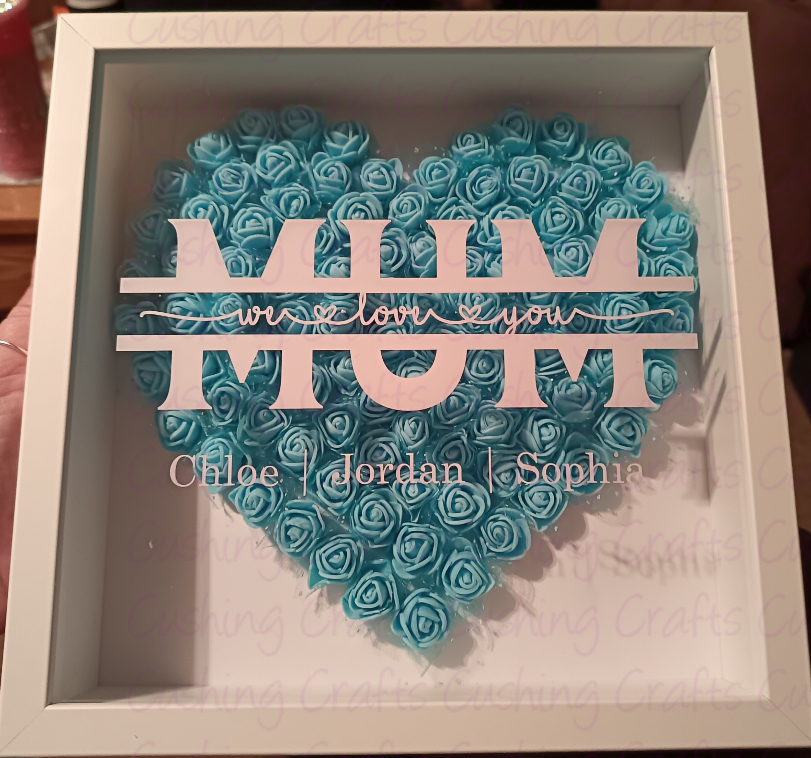 The 'Mum Roses' Box Frame
