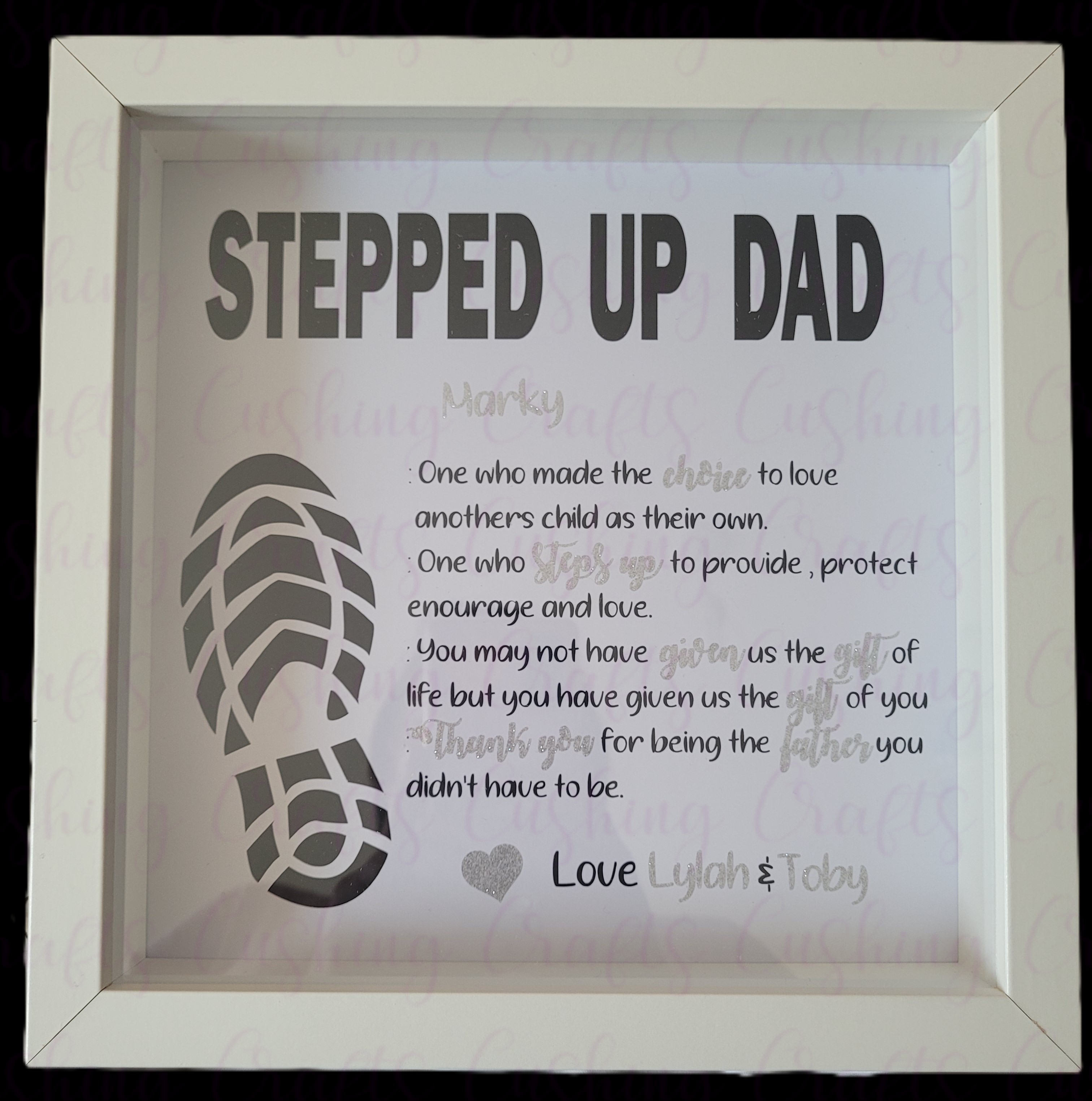 The 'Stepped Up Dad' Box Frame