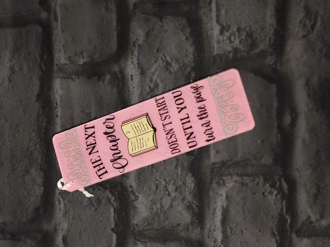 Vinyled "Chapter" Acrylic Bookmark