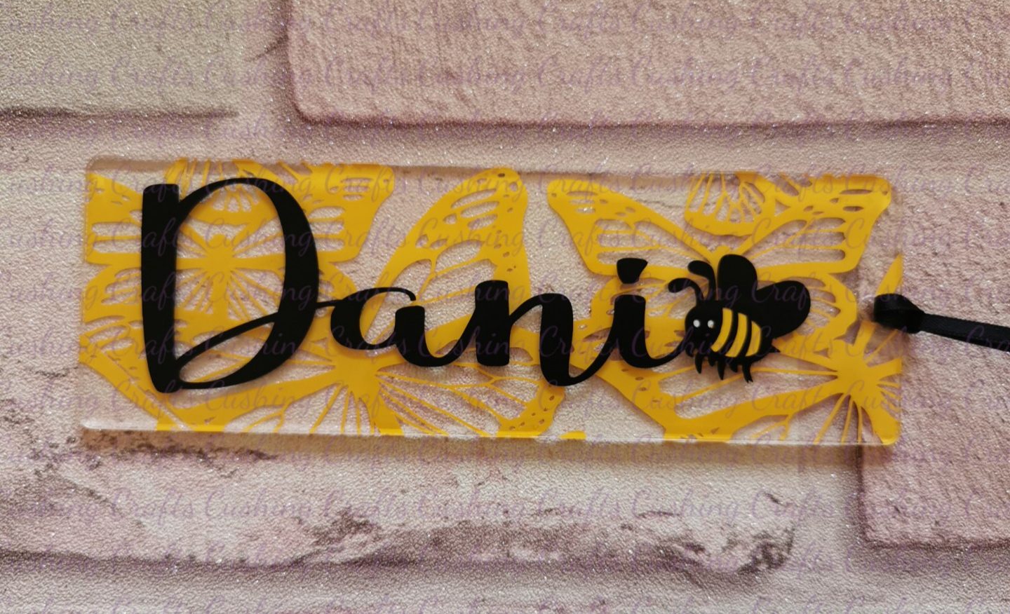 Vinyled "Dani Bee" Acrylic Bookmark