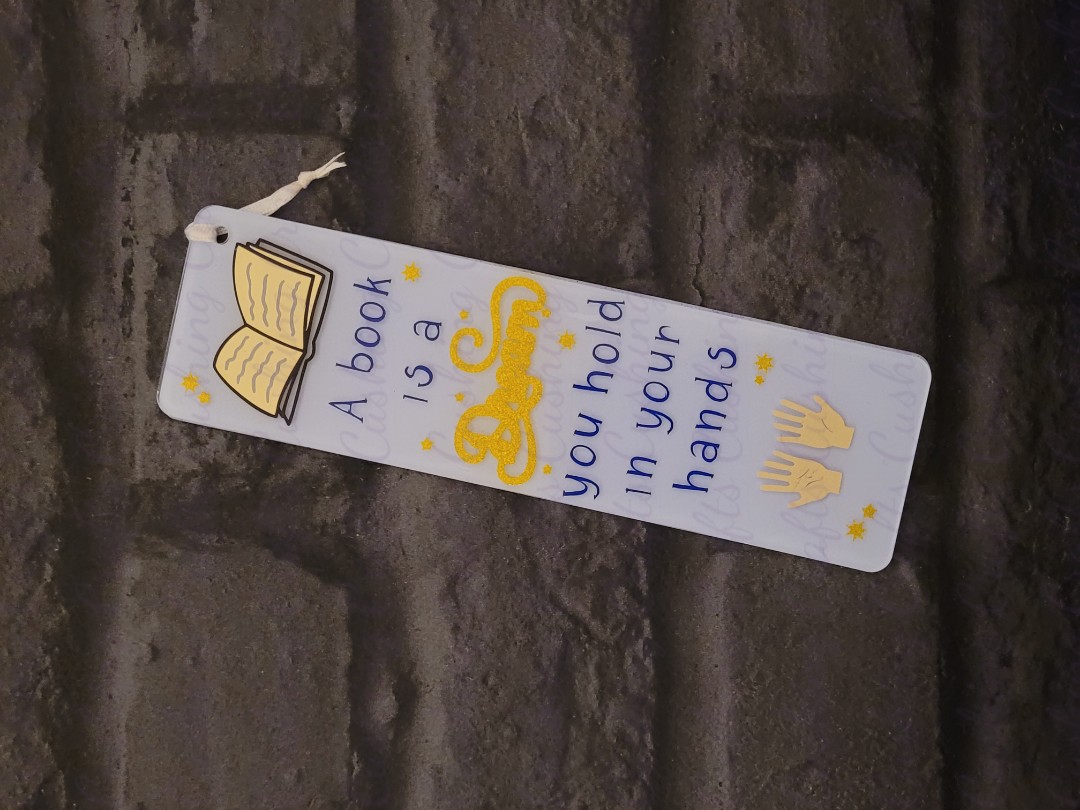 Vinyled "Dreams" Acrylic Bookmark