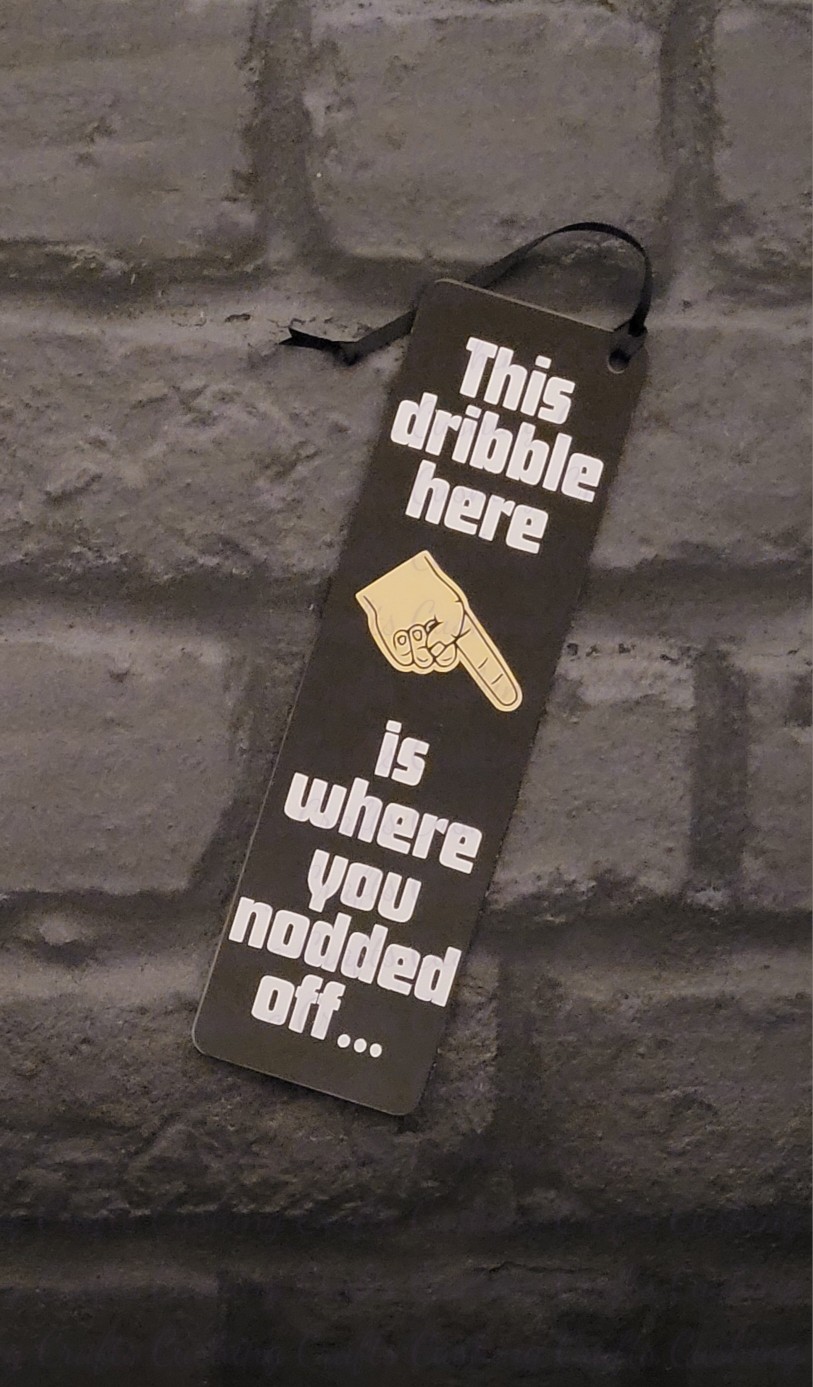 Vinyled "Dribble" Acrylic Bookmark
