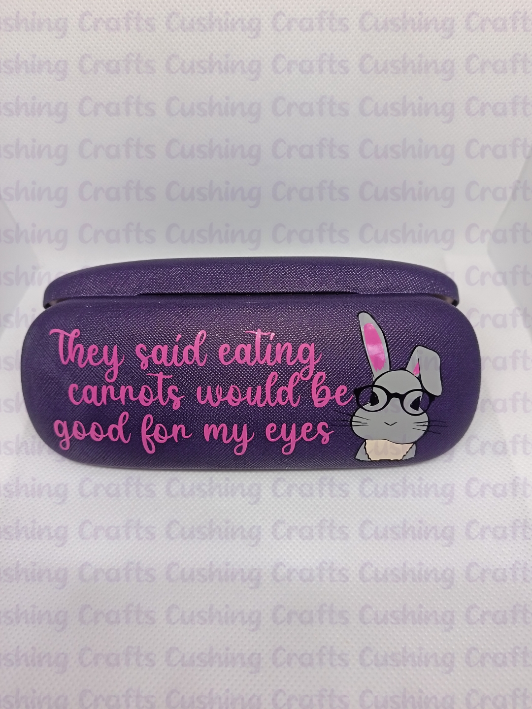 Vinyled "Eating Carrots" Glasses Case