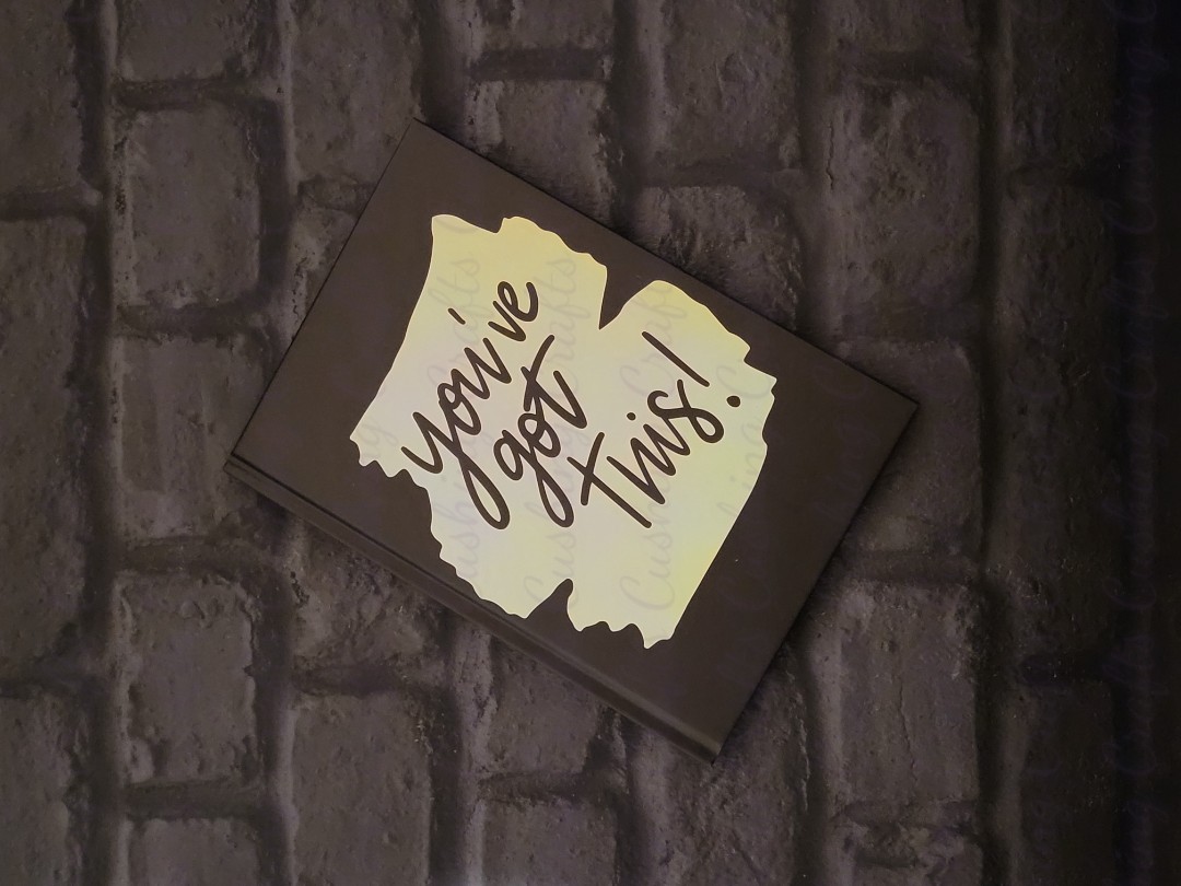 Holographic Vinyled "You"ve Got This" Hardbacked Notebook - additional image