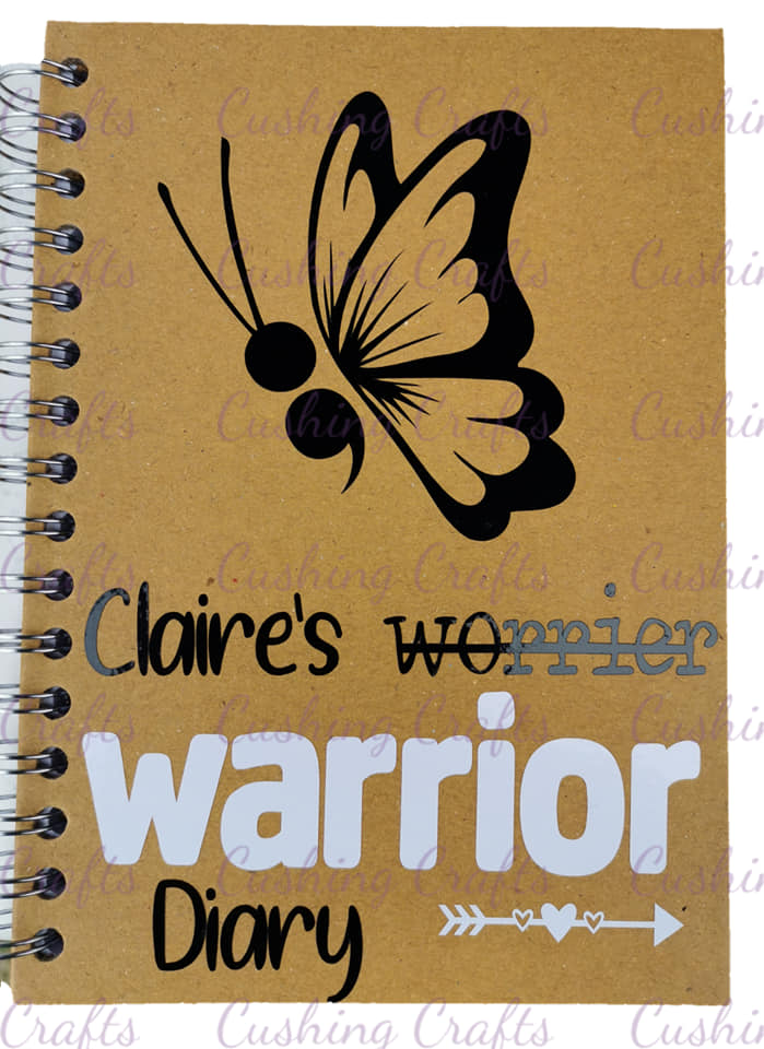 Vinyled "Warrior" Spiral Notebook