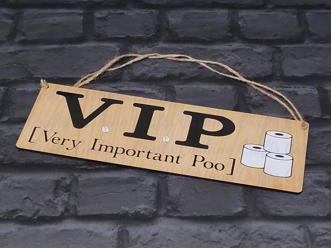 VIP" Vinyled Vaneer Plaque